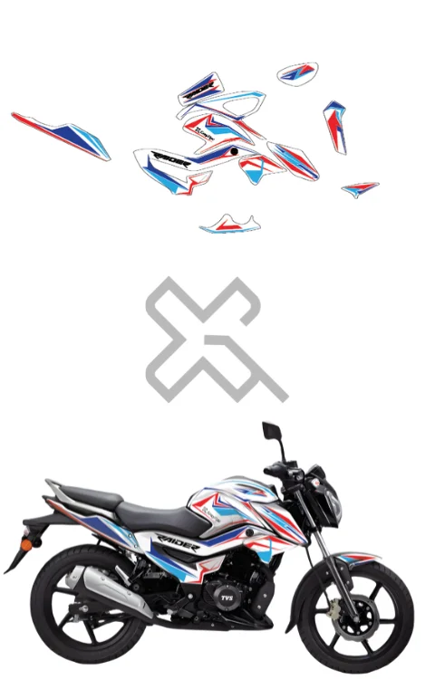 Fusion X Edition Full Body Sticker Compatible with Raider 125 | Raider 125 Sticker Made In Premium Gloss Vinyl With FPF (Fade Protection Film), Water proof, Precut Sticker, Pack Of 1